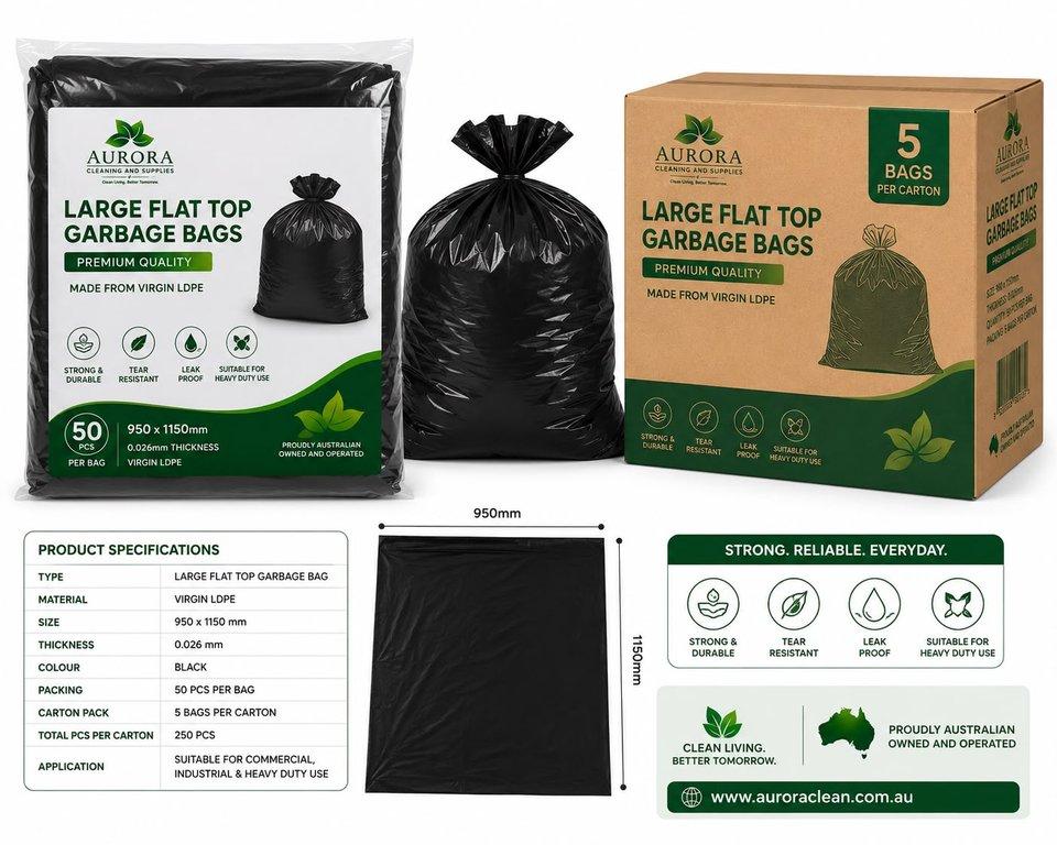 Large-sized garbage bags